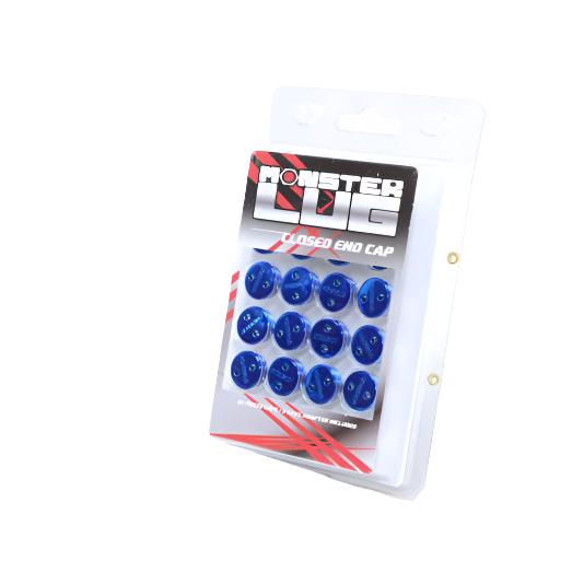 Wheel Mate Monster Lug Caps M14x1.50 Set of 20 - Blue - Plastic - Black Ops Auto Works