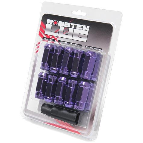 Wheel Mate Monster Open End Lug Nut Set of 20 - Purple 14x1.50 Wheel Mate WHM33006L