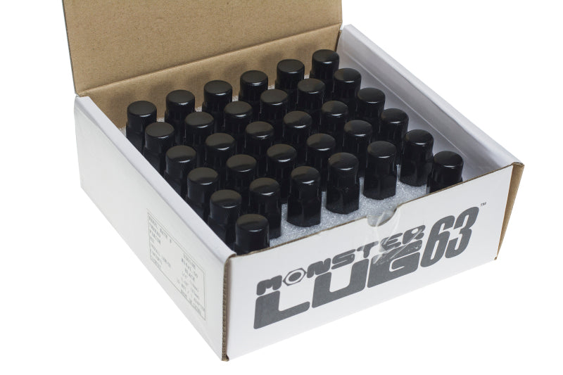 Wheel Mate Muteki HR38 Open End Lug Nuts 12x1.25 Black Chrome / Yellow Ring - Black Ops Auto Works