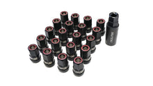 Load image into Gallery viewer, Wheel Mate Muteki HR38 Open End Lug Nuts 12x1.25 Titanium Chrome / Red Ring - Black Ops Auto Works