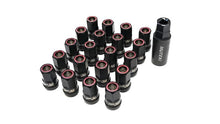 Load image into Gallery viewer, Wheel Mate Muteki HR38 Open End Lug Nuts 12x1.50 Titanium Chrome / Red Ring - Black Ops Auto Works