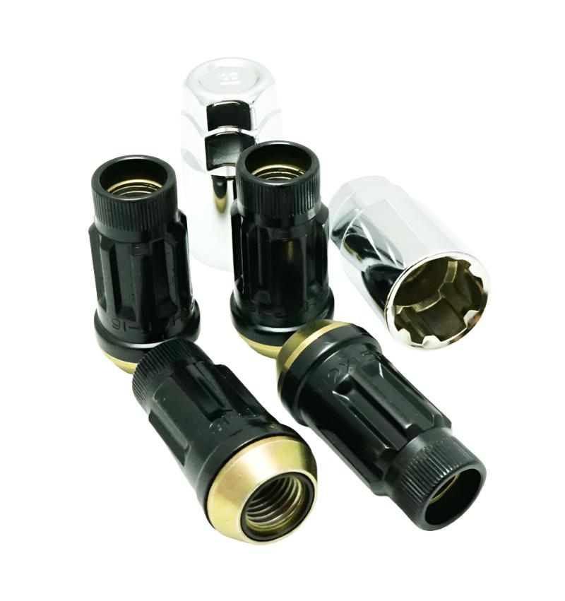 Wheel Mate Muteki SR45R Lug Nut Kit Lock Set 12x1.5 45mm - Black - Black Ops Auto Works