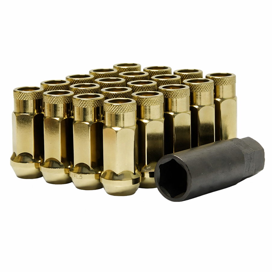 Wheel Mate Muteki SR48 Open End Locking Lug Nut Set of 4 - Titanium 12x1.50 48mm Wheel Mate WHM32902T