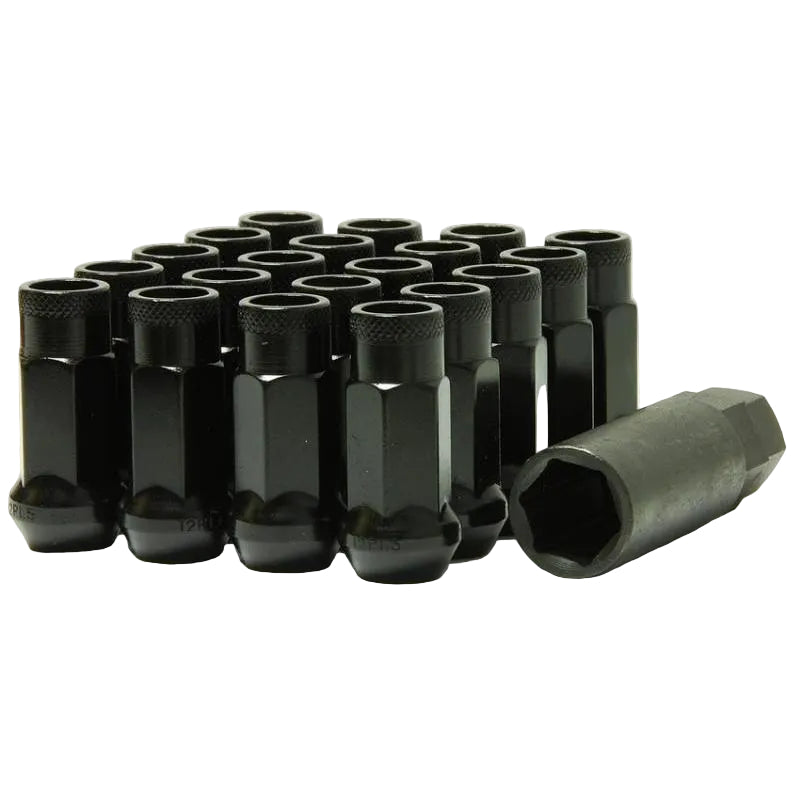 Wheel Mate Muteki SR48 Open End Lug Nuts - Black 12x1.25 48mm Wheel Mate WHM32905B