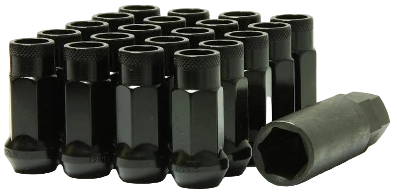 Wheel Mate Muteki SR48 Open End Lug Nuts - Black 12x1.50 48mm Wheel Mate WHM32906B
