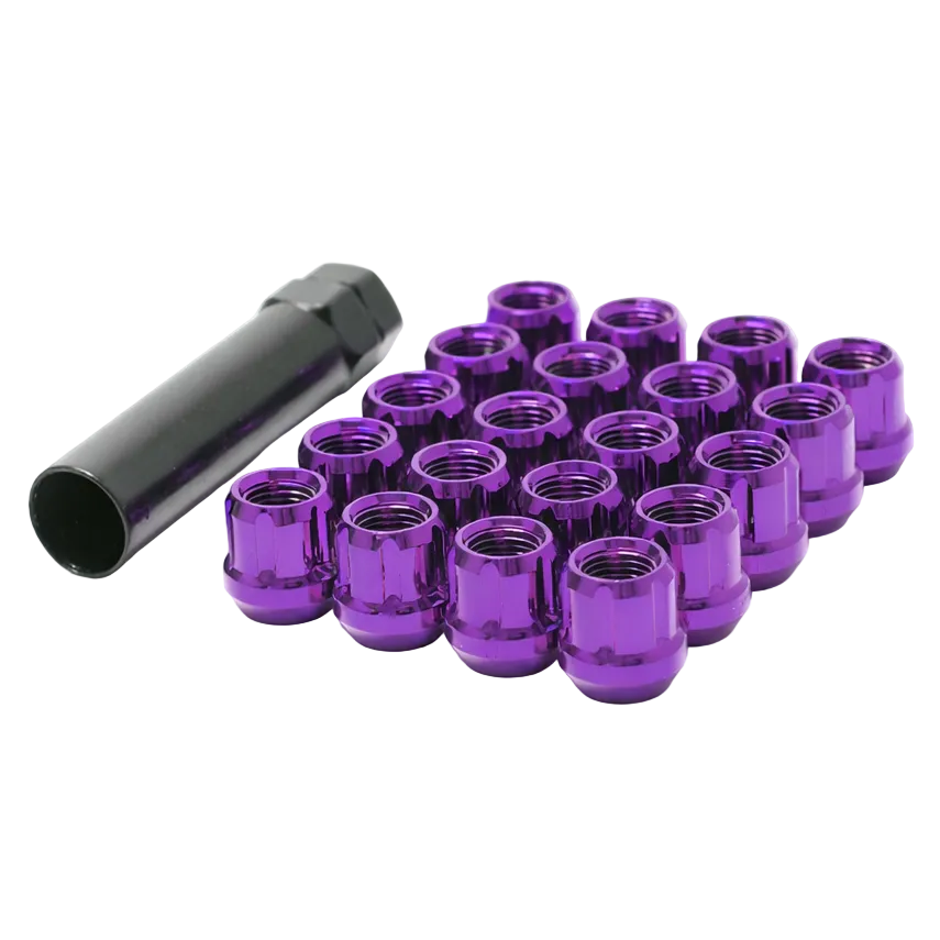Wheel Mate Muteki Open End Lug Nuts - Purple 12x1.50 - Wheel Mate 31886L
