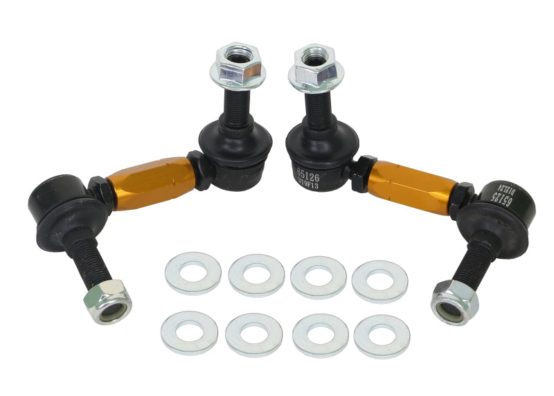 Whiteline-Whiteline 03+ Nissan 350z Z33 / 07-08 Infiniti G35 (Exc AWD) Fr Swaybar-Link Assy HD Adj Steel Ball