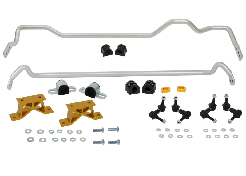 Whiteline-Whiteline 04-06 Subaru Impreza STI USDM Front & Rear Sway Bar Kit 24mm w/Mounts