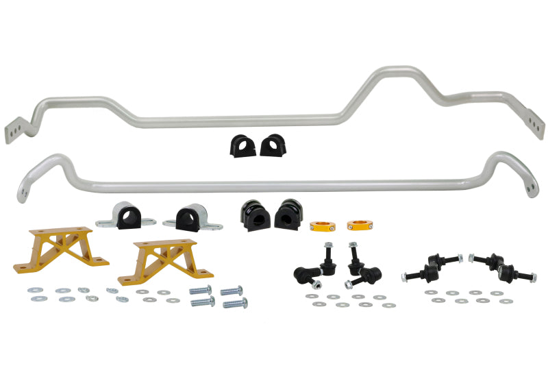 Whiteline-Whiteline 04-06 Subaru Impreza STI USDM Front & Rear Sway Bar Kit 24mm w/Mounts