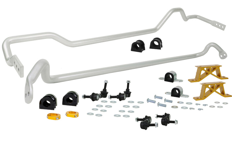 Whiteline-Whiteline 04-06 Subaru Impreza STI USDM Front & Rear Sway Bar Kit 24mm w/Mounts