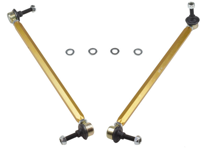 Whiteline-Whiteline 10+ Chevy Camaro FR Coupe Front Sway Bar - Link Assy H/D Adj Steel Ball (380mm C to C)