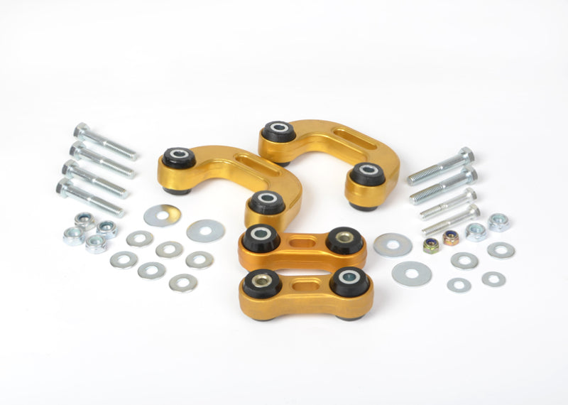 Whiteline-Whiteline 93-00 & 03-07 Subaru Impreza Non-Turbo Front&Rear Sway bar link conv kit - extra h/d alloy