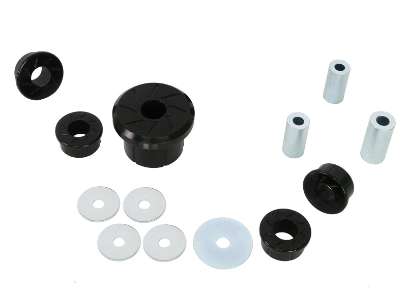 Close-up of progressive polyurethane insert in mount housing
