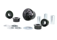 Load image into Gallery viewer, Factory vs Whiteline bushing comparison for pinion alignment