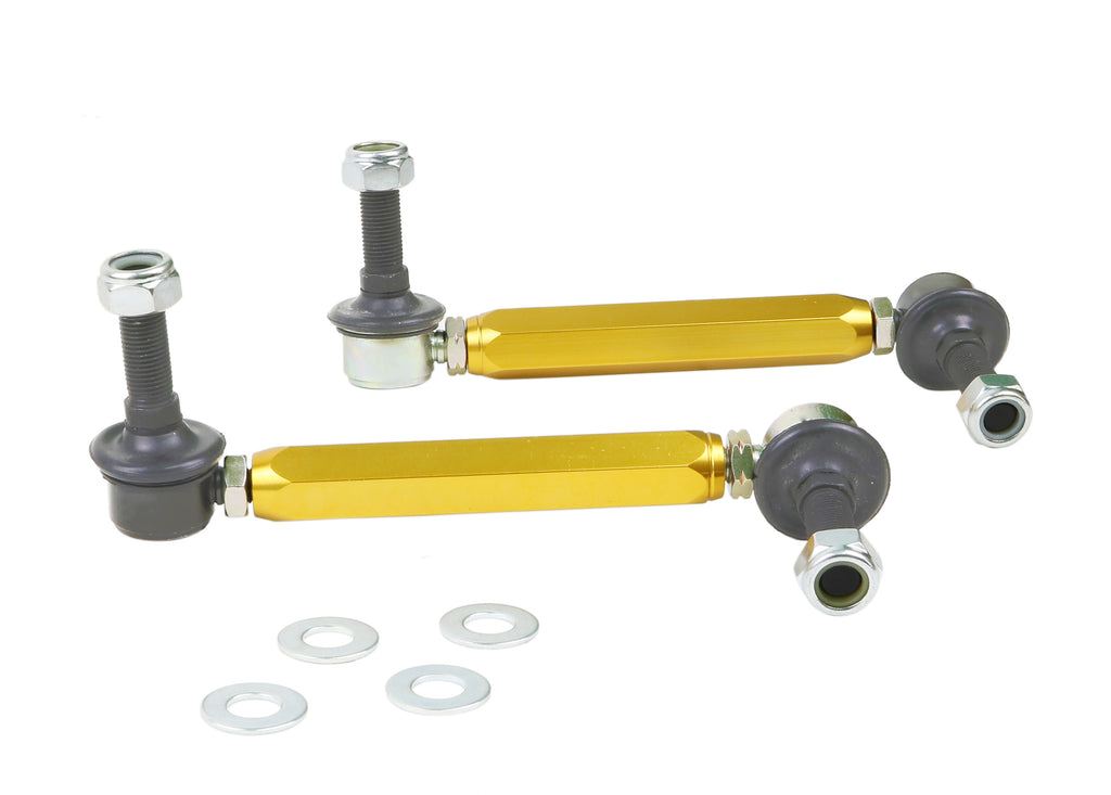 Whiteline-Whiteline Universal Sway Bar - Link Assembly Heavy Duty 330mm-355mm Adjustable Steel Ball
