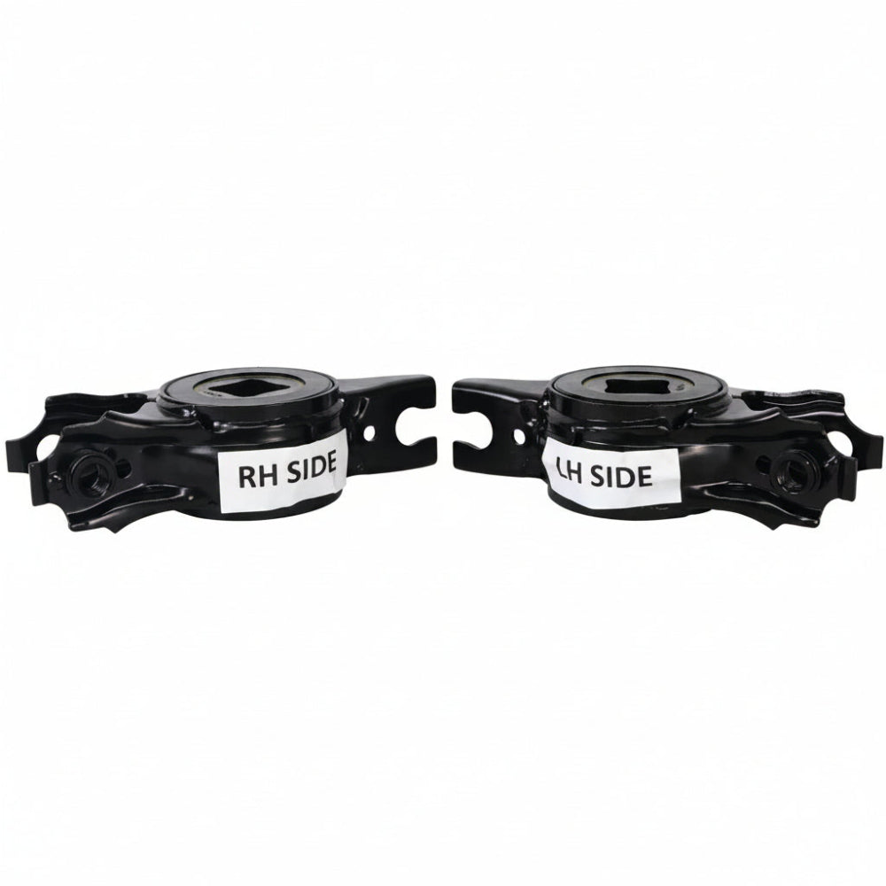 Whiteline control arm bushing kit housings and bushings out of the package