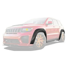 Load image into Gallery viewer, Front three-quarter view of Wideoutt Wide Body Elements installed on Jeep Grand Cherokee WK2