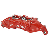 Wilwood UTV6 6-piston red caliper front view