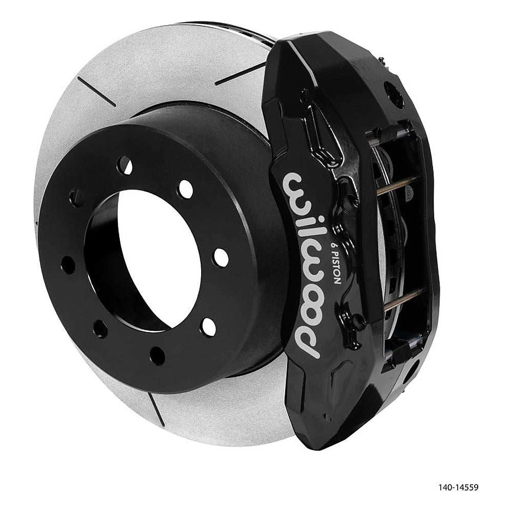 Wilwood 140-14559 TX6R black rear caliper and slotted rotor