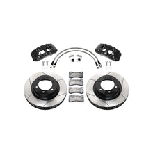Load image into Gallery viewer, Wilwood 140-17511 front brake kit with black calipers, slotted rotors, pads and lines