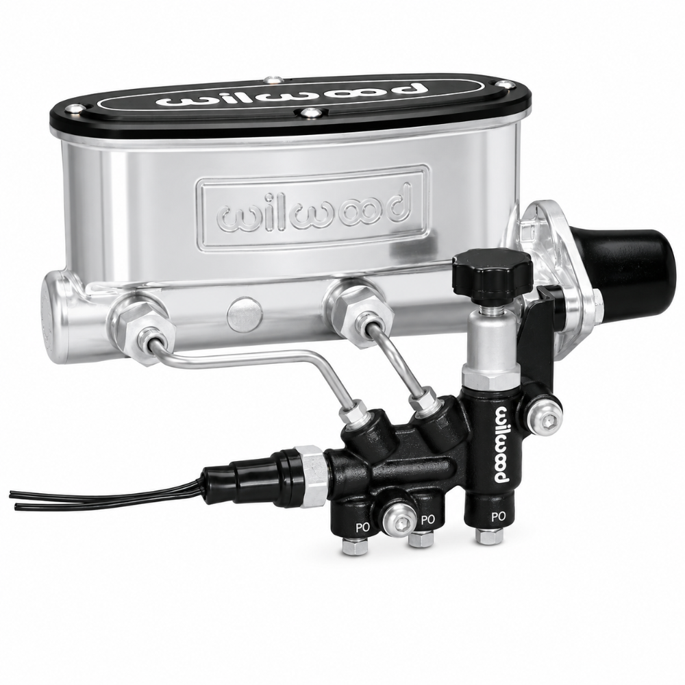 Wilwood 261-13270-P HV tandem master cylinder kit with 1-1/8 inch bore and proportioning valve