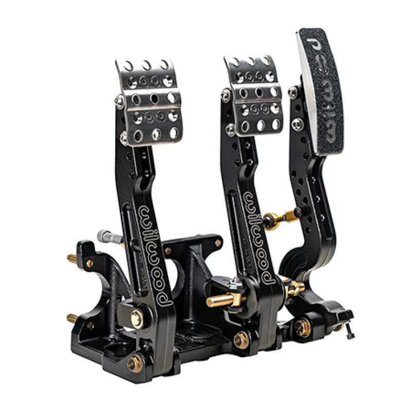 Wilwood Wilwood Adjustable Balance Bar Brake, Clutch, Throttle w/ Linkage - Floor Mount - 4.75-5.75:1