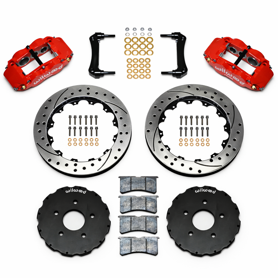 Wilwood Wilwood Narrow Superlite 6R Front Hat Kit 13.06in Drill Red 2005-up Corvette C6