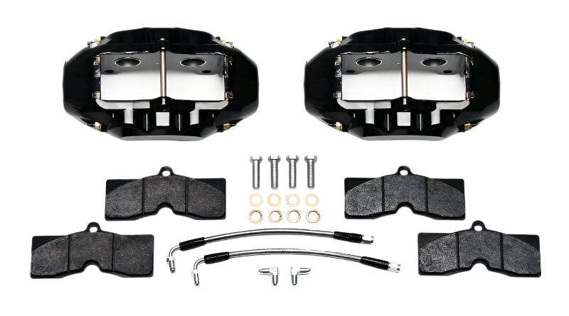 Wilwood D8-4 Rear Caliper Kit Black Corvette C2 / C3 65-82 - Wilwood 140-10790-BK