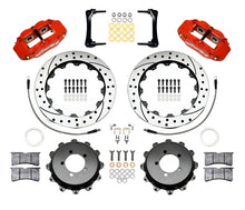 Load image into Gallery viewer, Wilwood Narrow Superlite 4R Rear Kit 12.88in Drilled Red 2012-Up Toyota / Scion FRS w/Lines - Wilwood 140-12871-DR