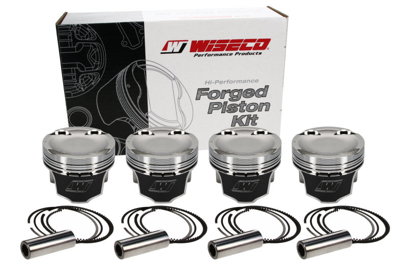 Wiseco 1400 HD Mitsu EVO 8 - 4G63 Turbo -14cc 85.25mm Bore 8.5 CR Piston Shelf Stock Kit - Black Ops Auto Works