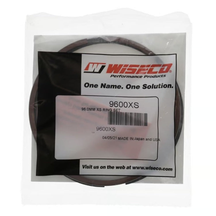 Wiseco 9600XS 96.0mm piston rings with top second and oil control rings