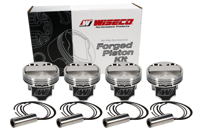Wiseco Acura 4v DOME +5cc STRUTTED 81.5MM Piston Kit - Black Ops Auto Works