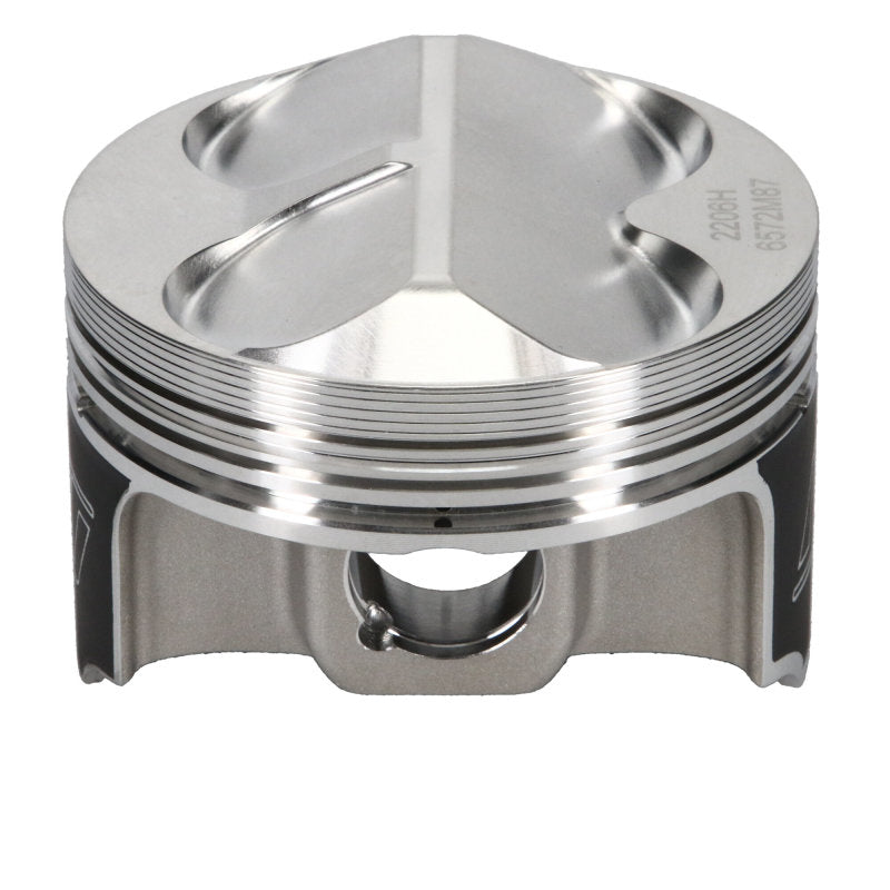 Wiseco Honda 4v DOME +6.5cc STRUTTED 87MM Piston Shelf Stock Kit - Black Ops Auto Works