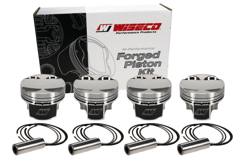 Wiseco Mitsu Evo 4-9 4G63 Asymmetric Skirt Bore 85.50mm - Size +.020  - CR 9.5 Piston Set - Black Ops Auto Works