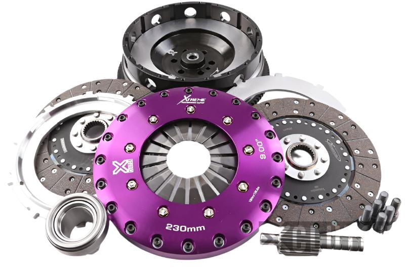 XCLUTCH XClutch 2011 BMW 1 Series M Base 3.0L 9in Twin Solid Organic Clutch Kit (6 Bolt/PB in Flywheel)