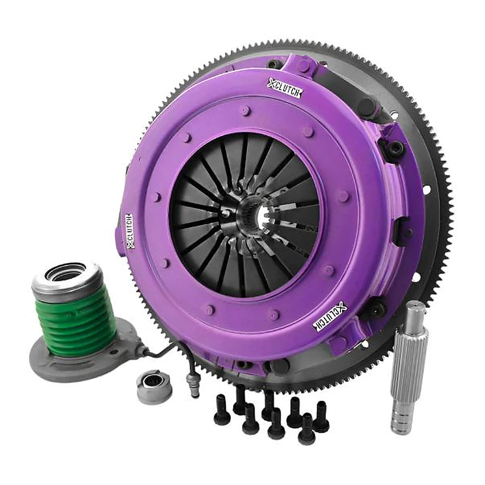 XClutch 07-12 Ford Mustang Shelby GT500 5.4L 10.5in Twin Solid Organic Clutch Kit - Black Ops Auto Works