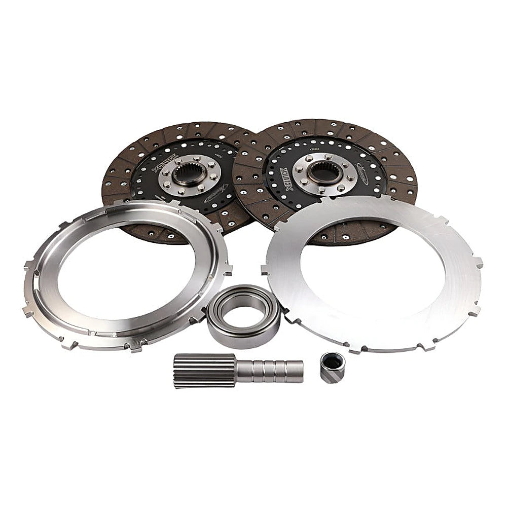 XClutch BMW 9in Twin Solid Organic Multi-Disc Service Pack - Black Ops Auto Works