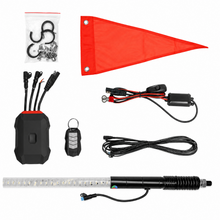 Load image into Gallery viewer, XK Glow 2x 48 inch XKmax RGBW LED whip light kit for UTV ATV and 4x4 off-road vehicles