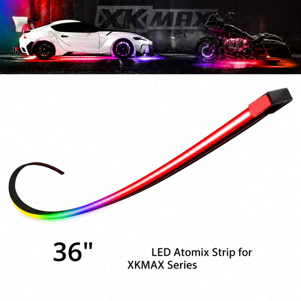 XK Glow driver side body gap trim strip for lifted and off-road vehicles