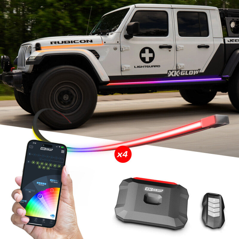XKGlow MX-BG-JP-ADV Addressable Accent Strip Kit Jeep Case of 20