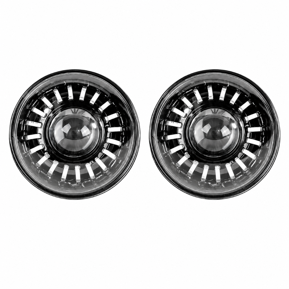 XK Glow XKchrome LED switchback headlight kit for Jeep Wrangler JL and Gladiator