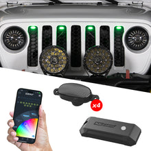 Load image into Gallery viewer, XK Glow pre-runner style LED grill pod kit with RGBW color chasing effects