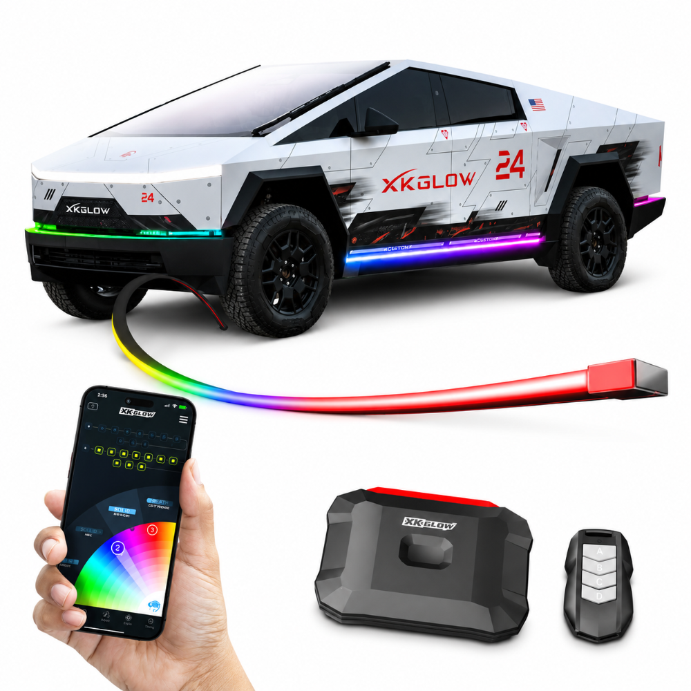 XK Glow XKGMX-BG-CT XKmax Body Gap LED Kit Tesla Cybertruck