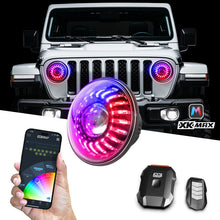 Load image into Gallery viewer, XKGlow XKGMX-7IN-JP-KIT Jeep Wrangler JK 7in RGBW Headlight Kit