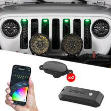 Load image into Gallery viewer, XK Glow XKmax Pre-Runner Style RGBW LED Grill Pods - 4pc - XKGLOW MX-GPOD-4