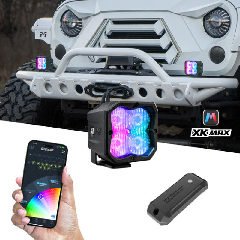 XKGlow XKGMX-CUBE-S-KIT XKmax RGBW Cube Spot Beam Kit
