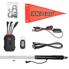 Load image into Gallery viewer, XK Glow 2x32 XKmax RGBW Advanced App Control LED Whip Light Kit for 4x4 Offroad UTV ATV