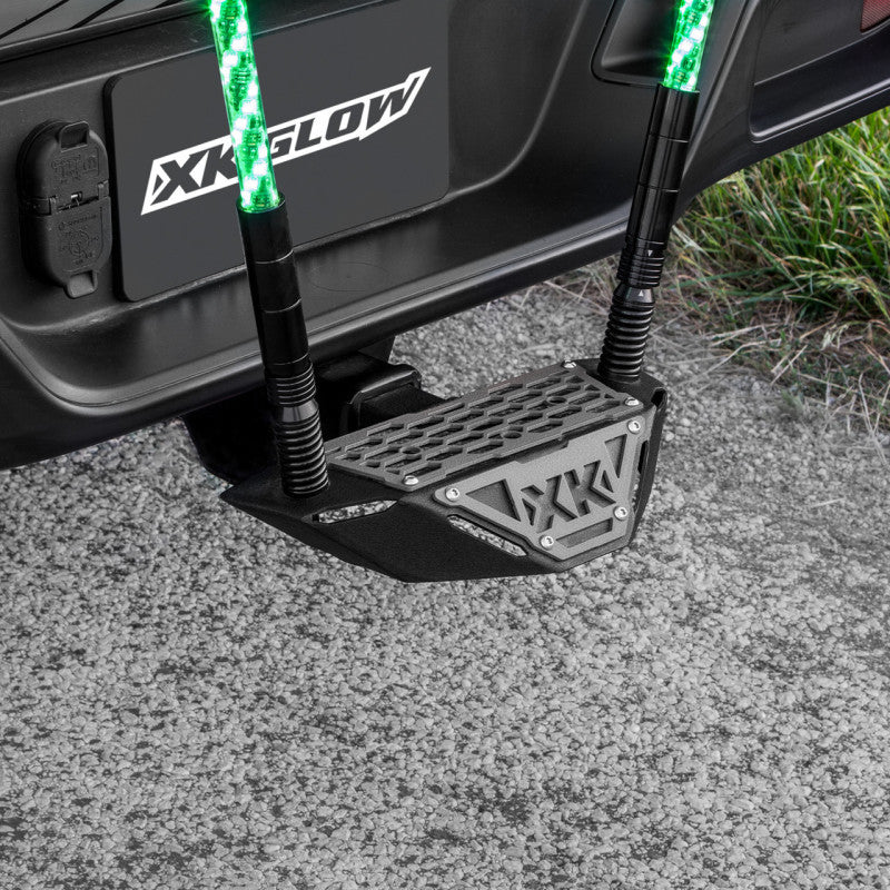 XK Glow Hitch Receiver Step And Whip Plate - XKGLOW XK-HITCH