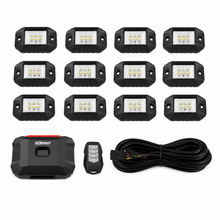 Load image into Gallery viewer, XKGLOW RGBW 4pc Rock Light Kit full view