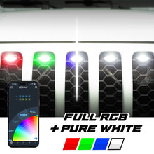 Load image into Gallery viewer, XKmax 7pc RGBW color chasing grill pods for tactical custom vehicle lighting